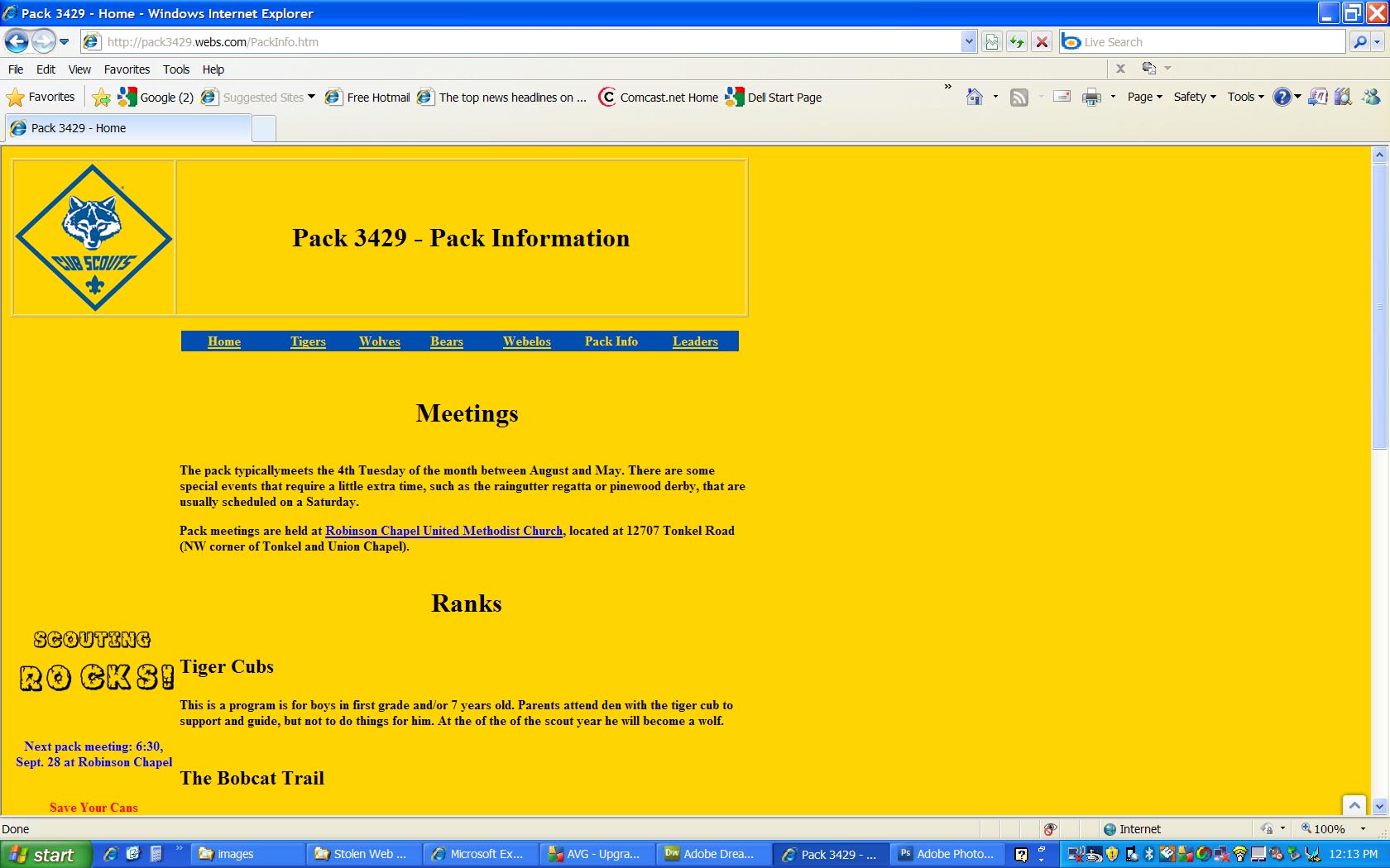 Pack 3429 site